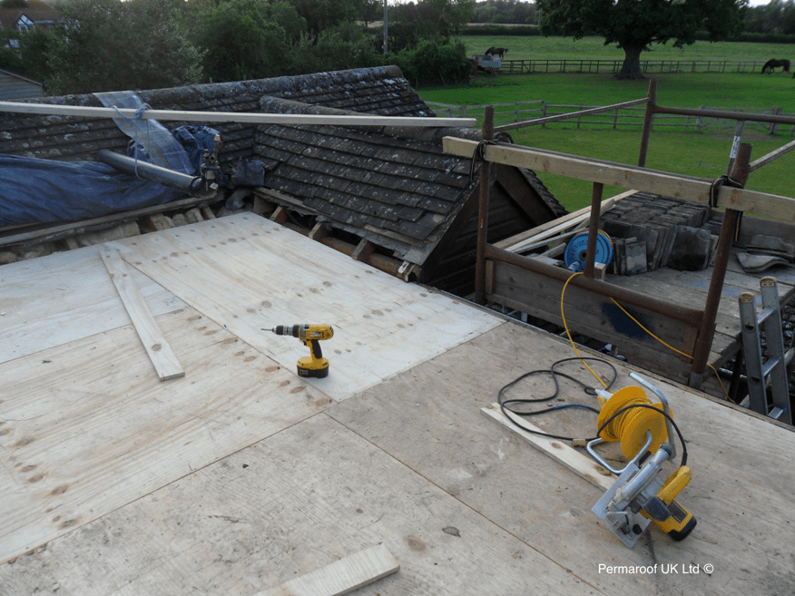 Flat Roof Before