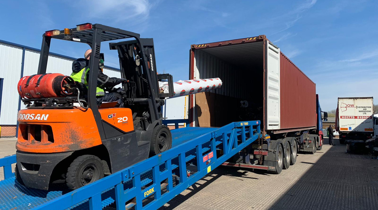 Stock arriving at Permaroof UK