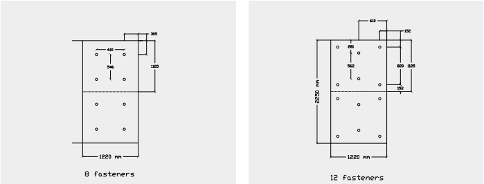 ISOGARD FIXING PATTERNS