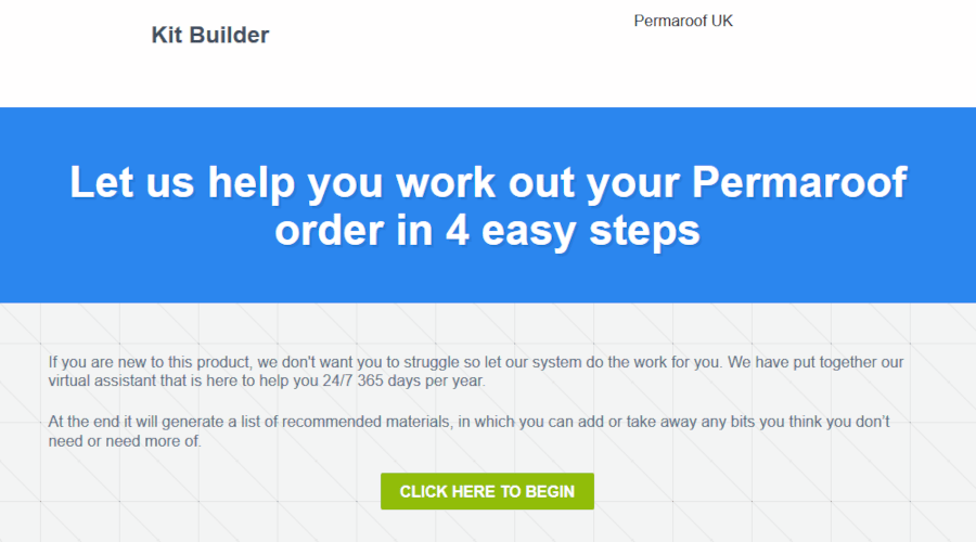 Kit Builder | EPDM Rubber Roof Systems