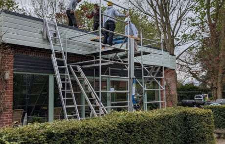 Swimming Pool Roof Project in Progress | PermaGroup Case Study